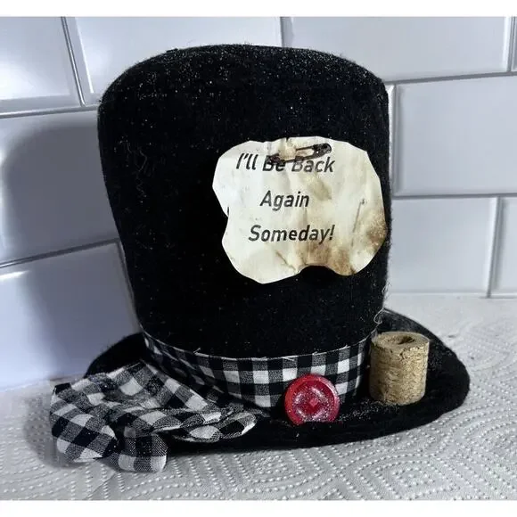 Frosty The Snowman Hat Corn Cob Pipe Fabric Decoration I’ll Be Back Someday New - Picture 2 of 9